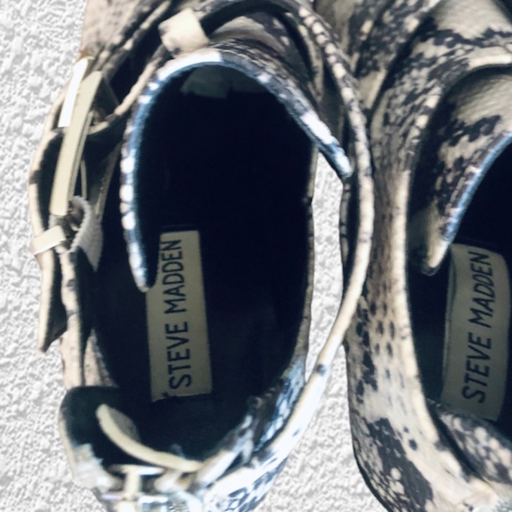 Steve Madden Snakeskin Booties - Picture 3 of 5